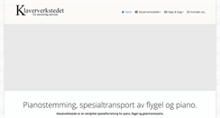 Desktop Screenshot of klaververkstedet.no